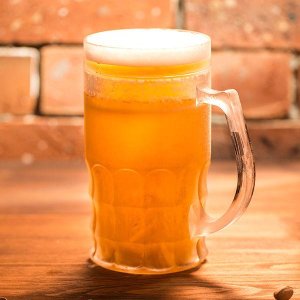 Ľadový pivový pohár CHILLER XXL - 650ml zlatý + otvarak